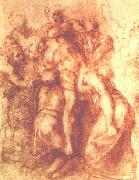 Michelangelo Buonarroti Study for a Deposition painting